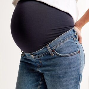 A&F Maternity Ankle Straight Jeans